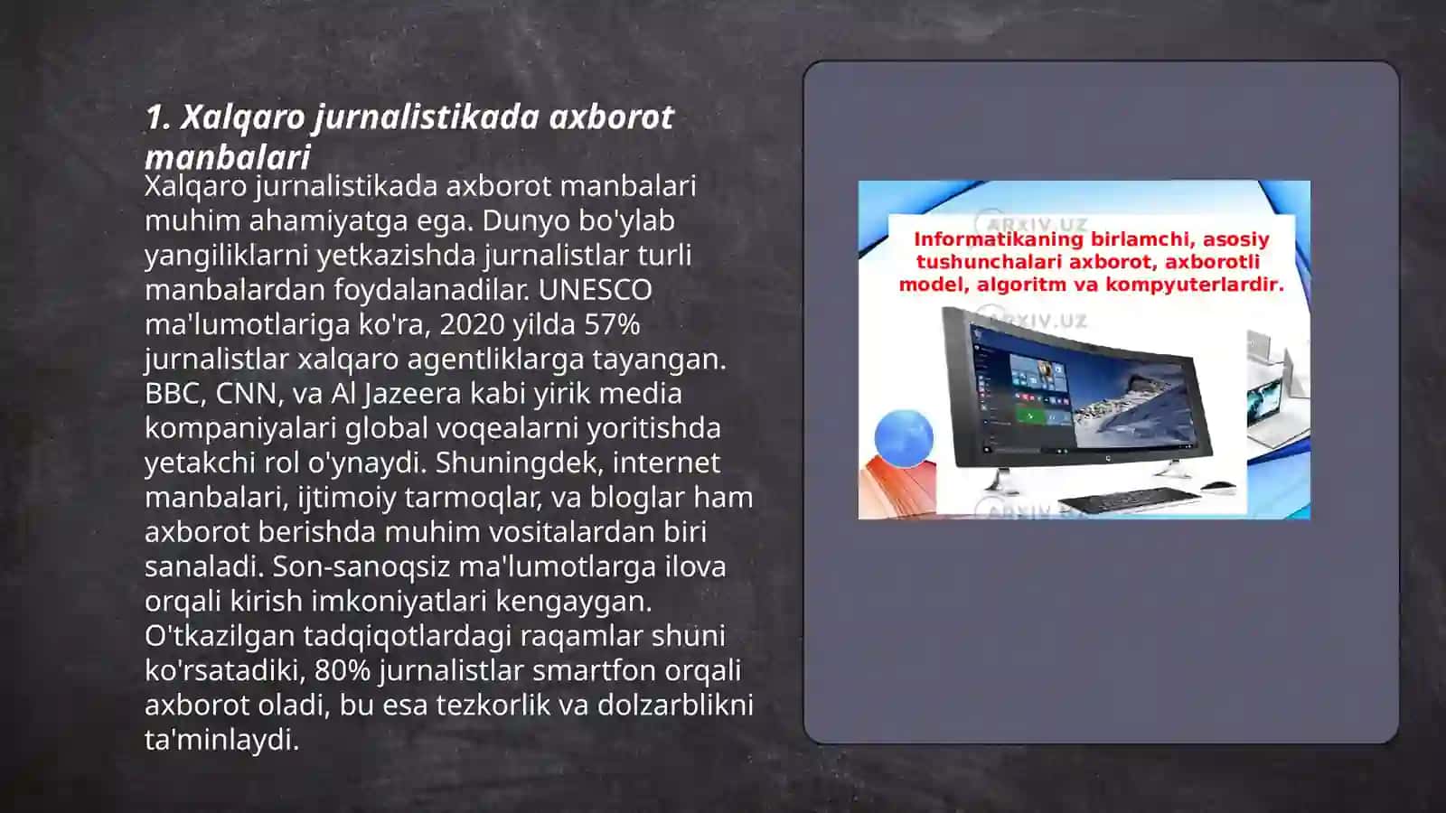 Xalqaro jurnalistikada axborot manbalari 3