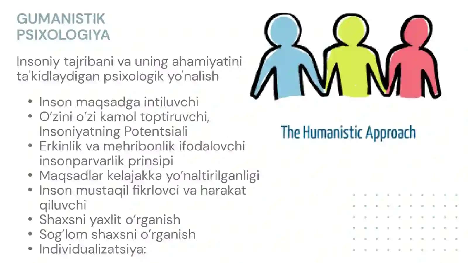 GUMANISTIK PSIXOLOGIYADA SHAXS 3