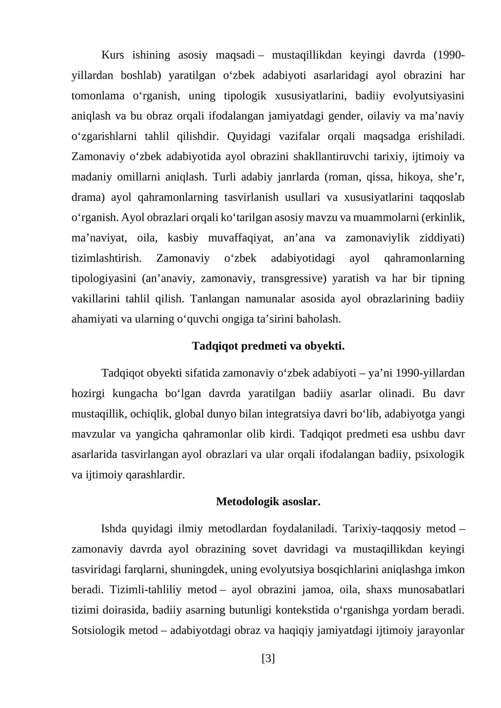 Zamonaviy o‘zbek adabiyotida ayol obrazi. 3