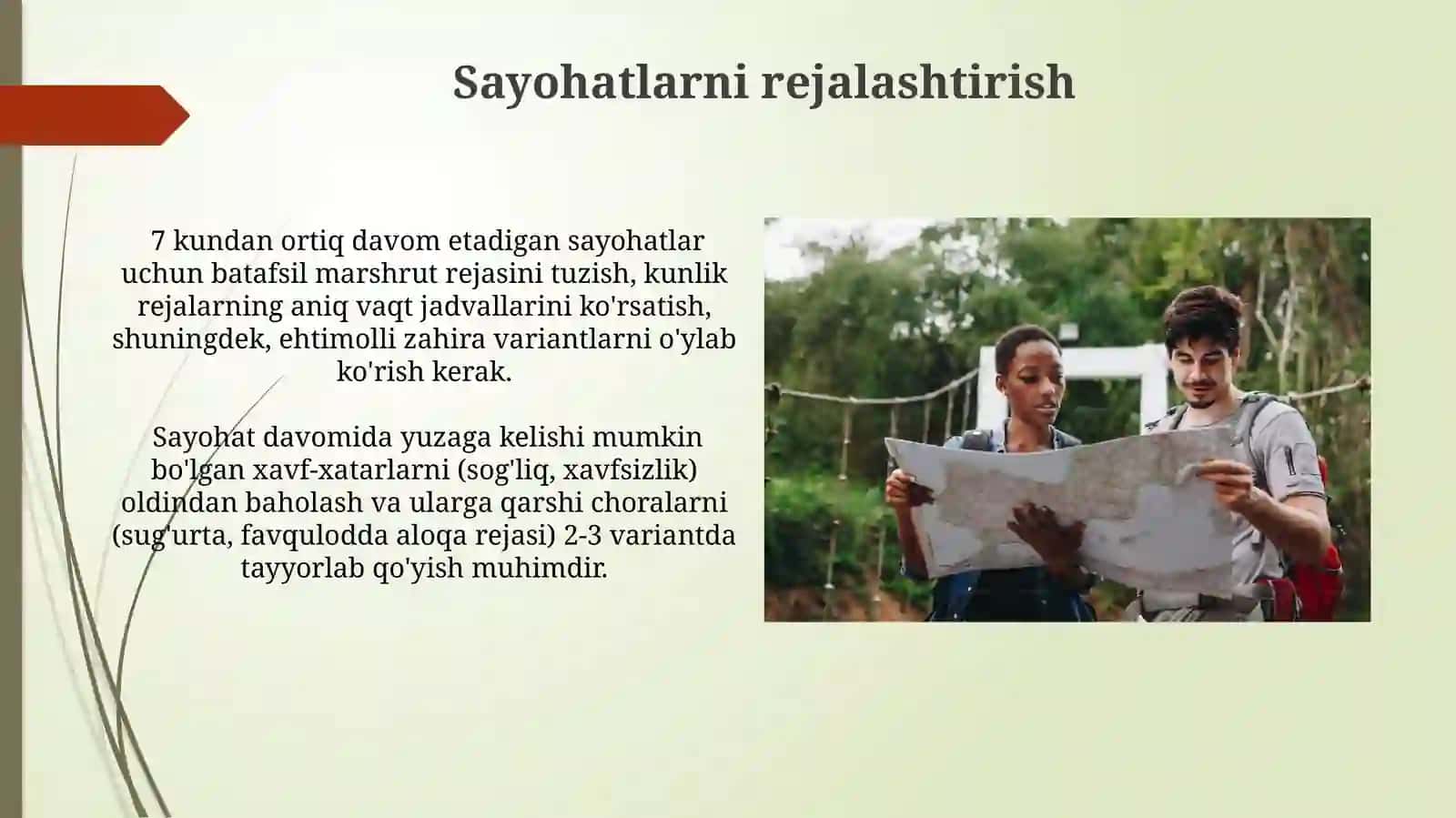Sayohatlarni rejalashtirish 3