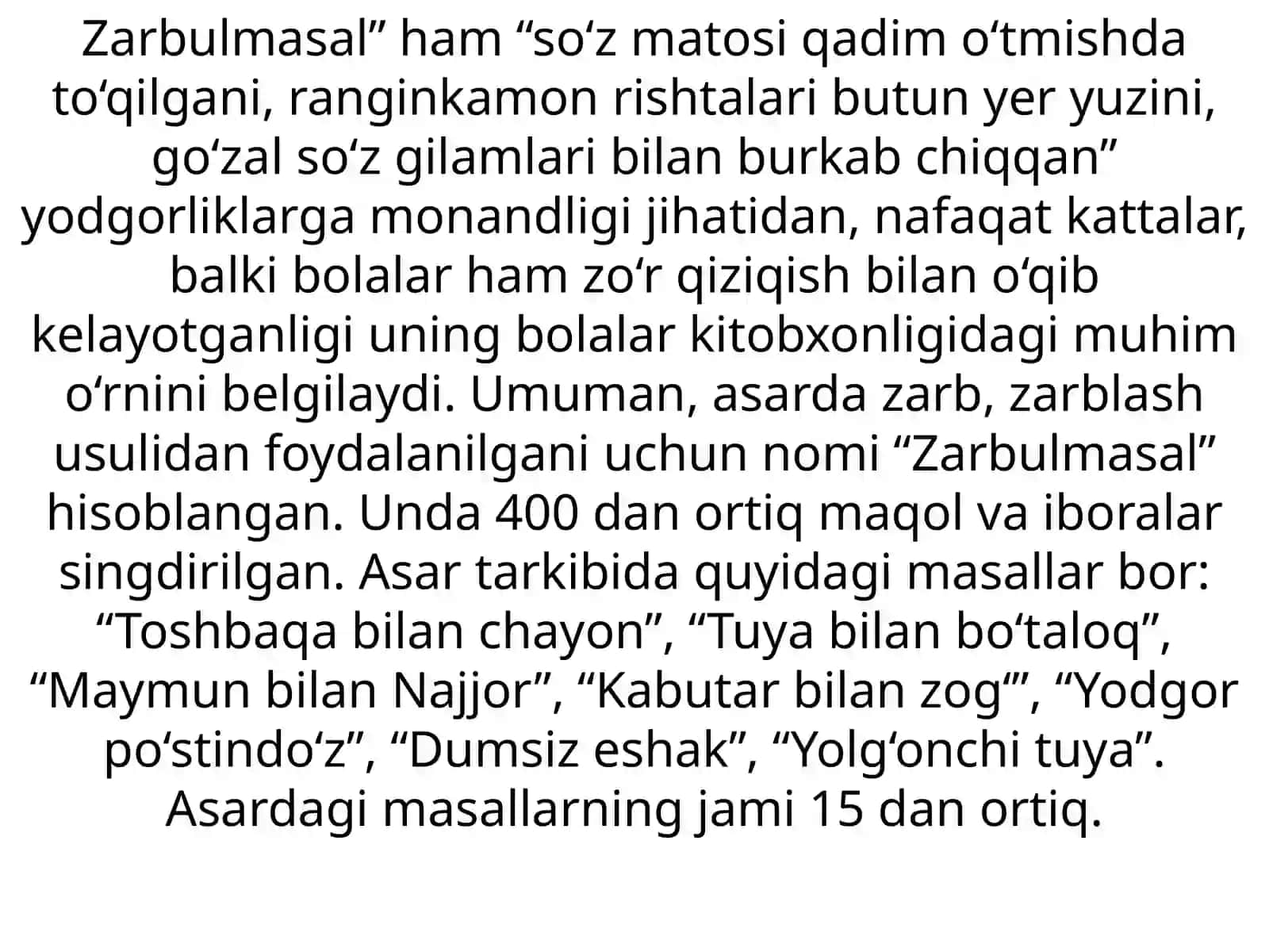 Gulxaniyning hayoti va Zarbulmasal asari 3