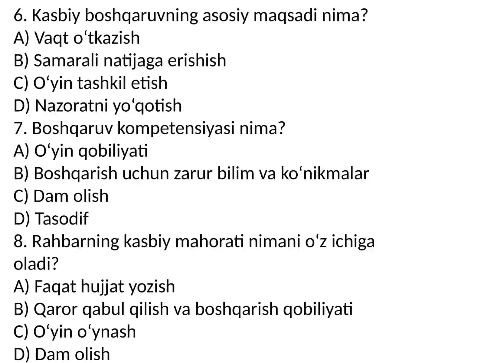 Boshqaruv kasbiy mahorat sifatida 3