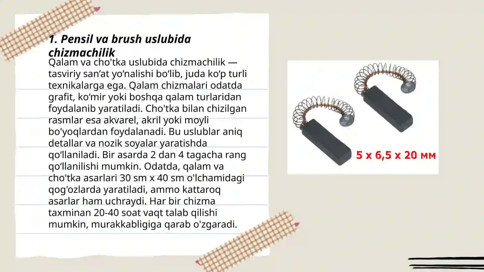 Pensil va brush uslubida chizmachilik 3