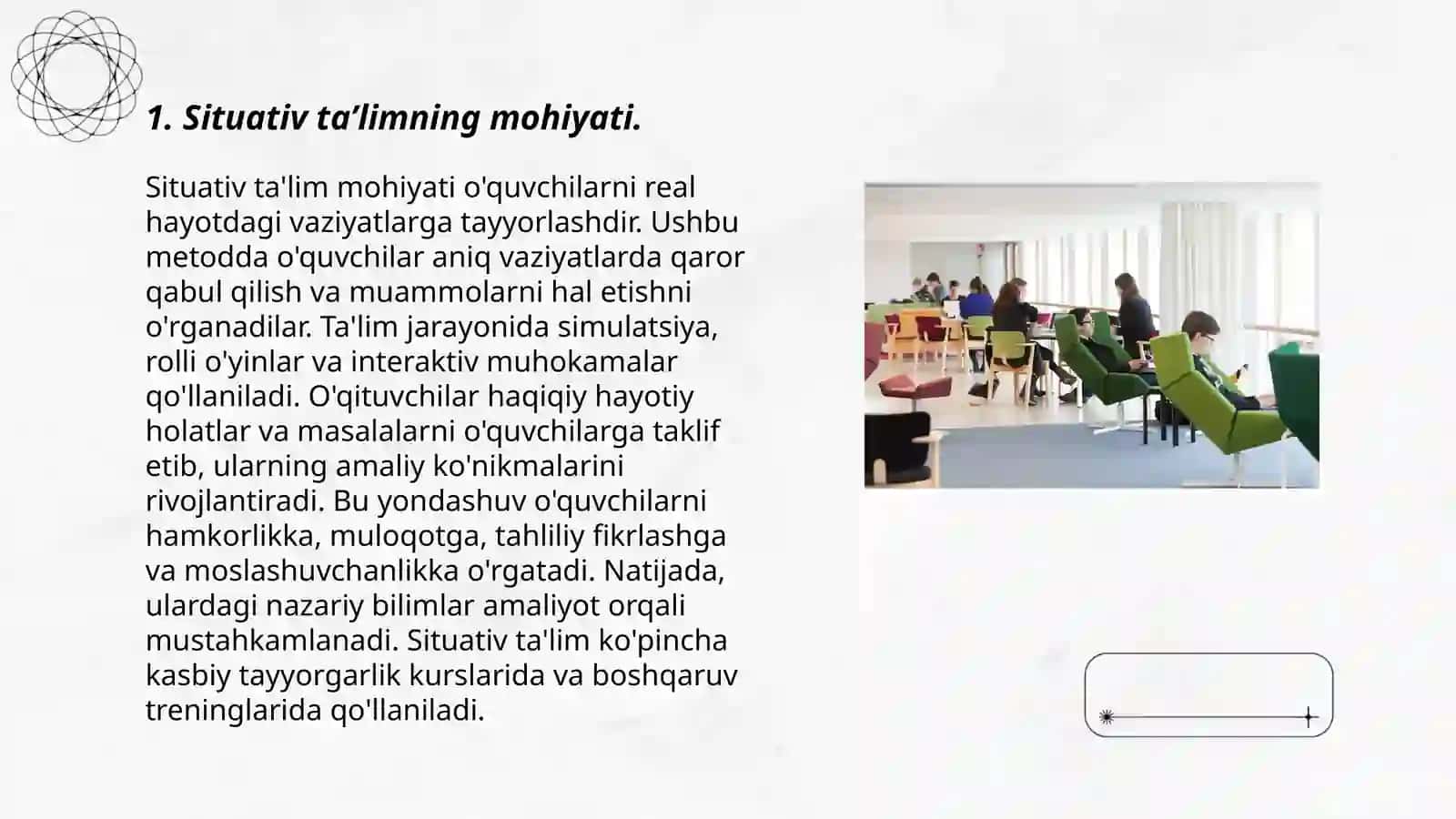 Situativ taʼlimning mohiyati 3