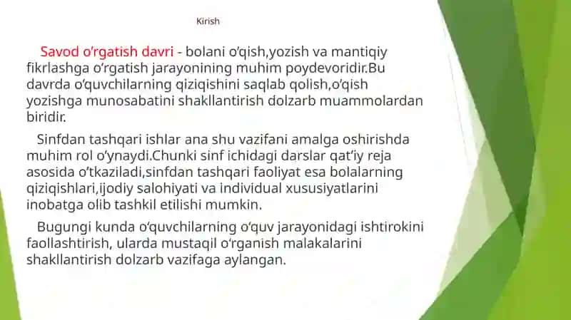 Savodo’rgatish davrida sinfdan tashqari ishlar 3