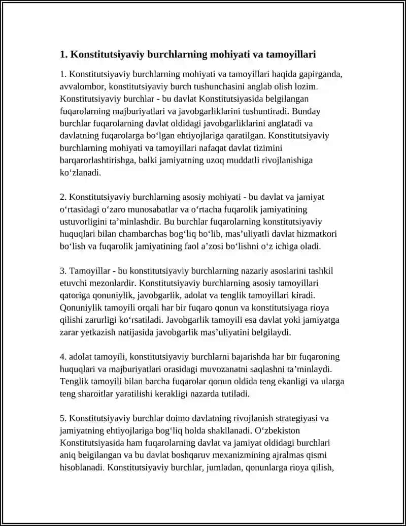 Konstitutsiyaviy Burchlar 3