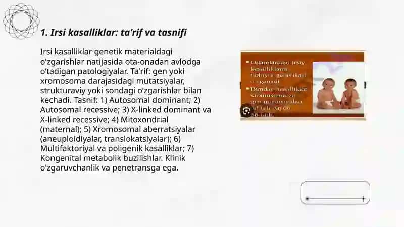 Irsiyatga oid kasalliklar 3