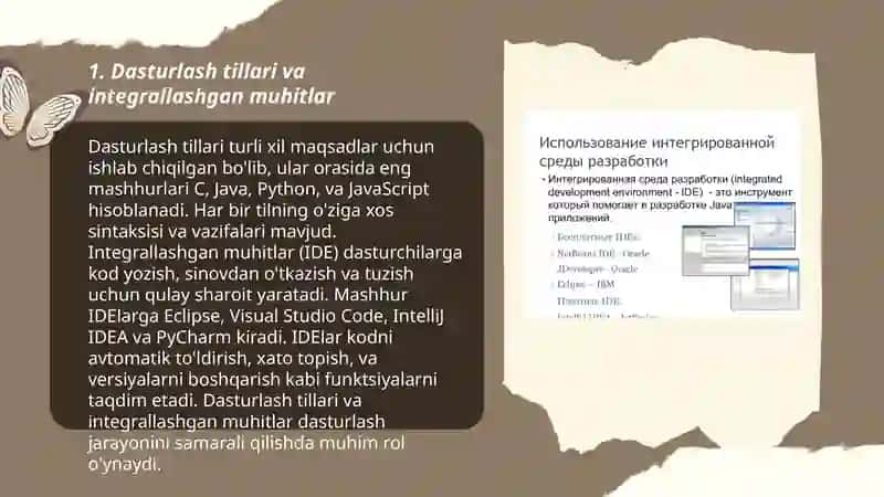 Integrallashgan dasturlash muhitlari 3
