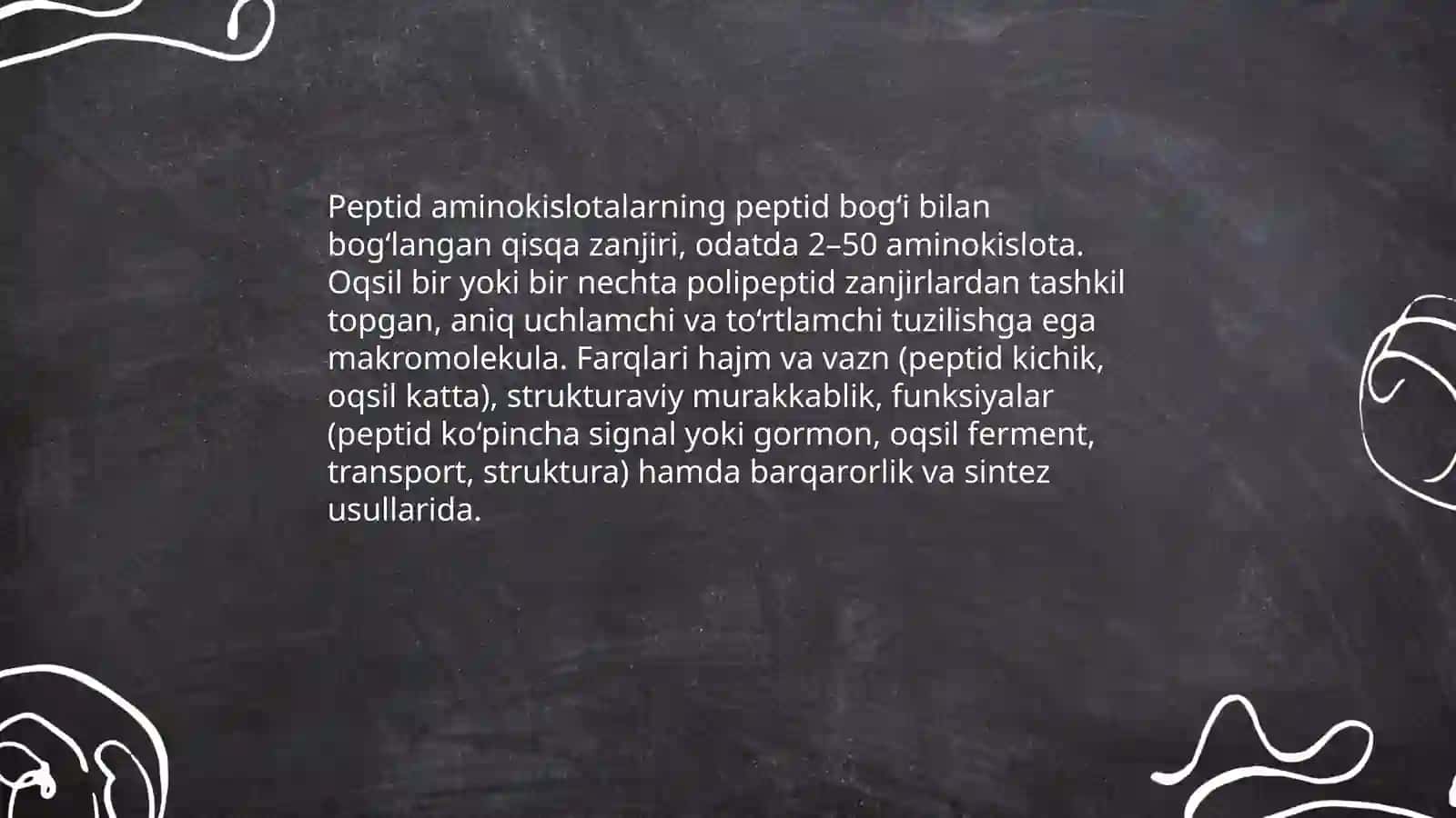 Peptid va oqsillar 3
