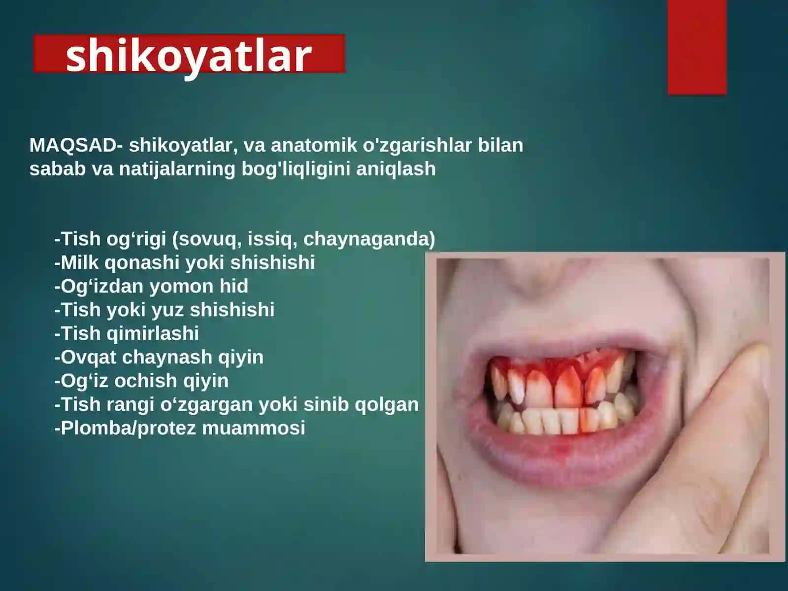 Stomatalogiyada bemolarni zamonaviy tekshiruv usular 3