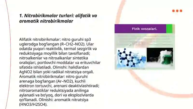 Nitrobirikmalar turlari 3