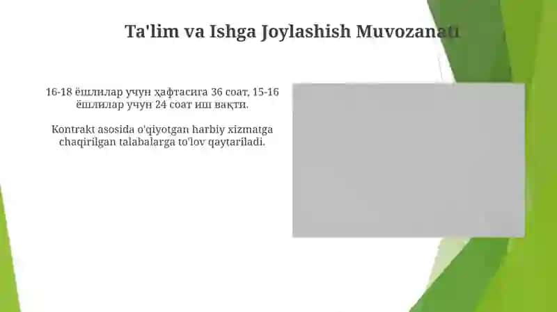 Ta'lim va Ishga Joylashish Muvozanati 3