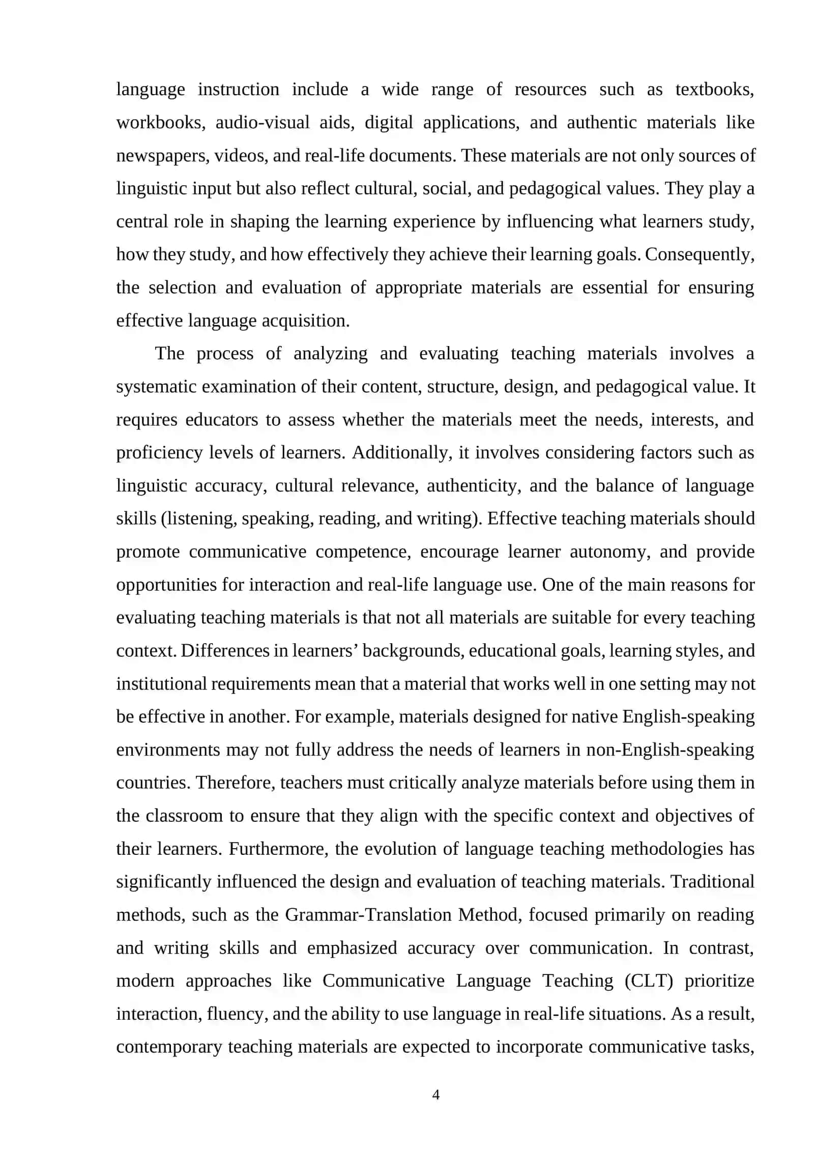 Analyzing and Evaluating Teaching Materials in Foreign Language Instruction 3