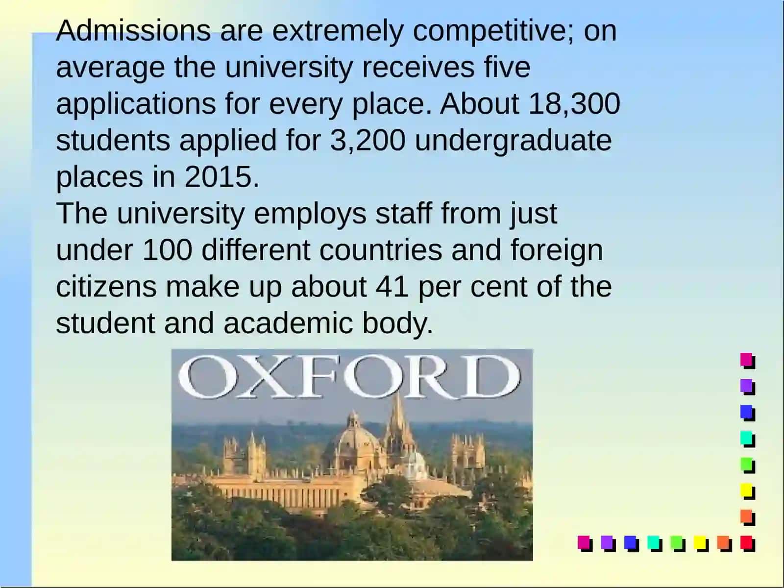 THE UNIVERSITY OF OXFORD 3