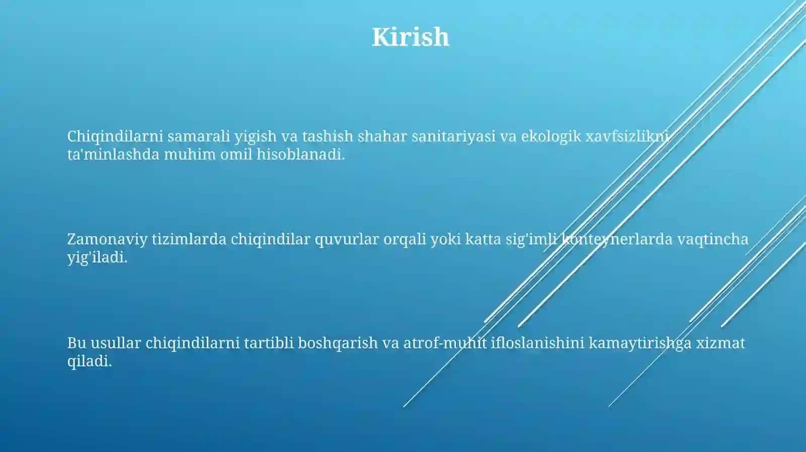 Chiqindilarni yigish va tashish 3