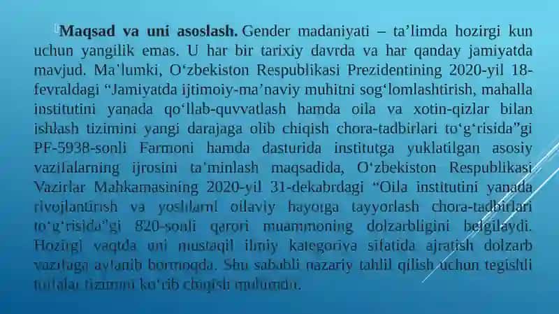 Gender yondashuvning ma'noli 3