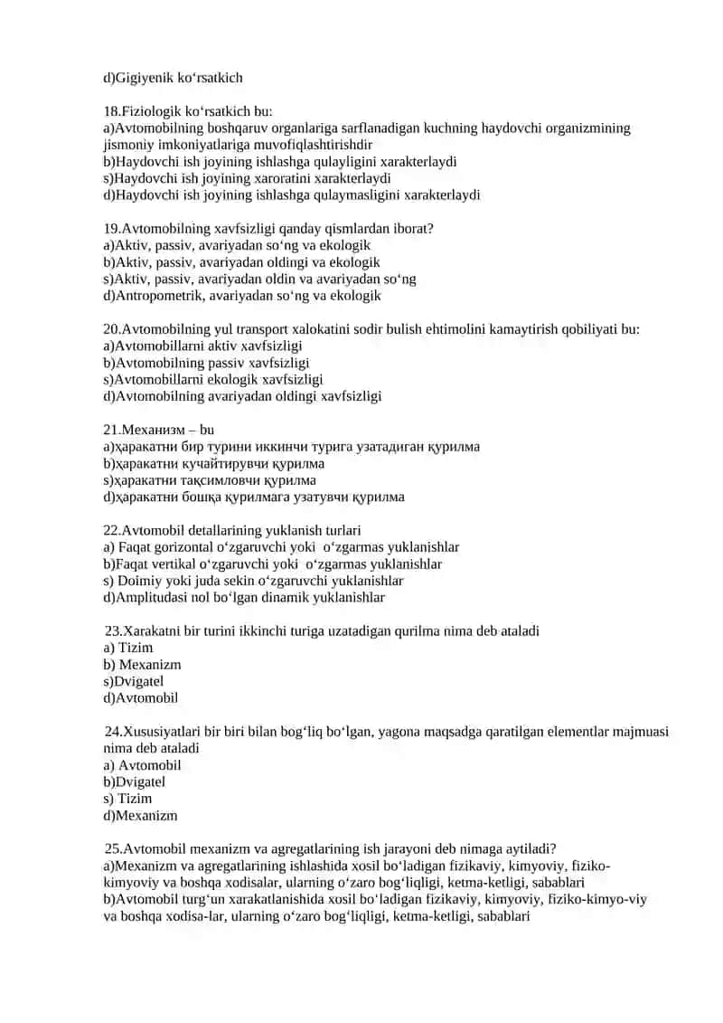 ABTOMOBILLAR MAXSUS KURSI FANI 3
