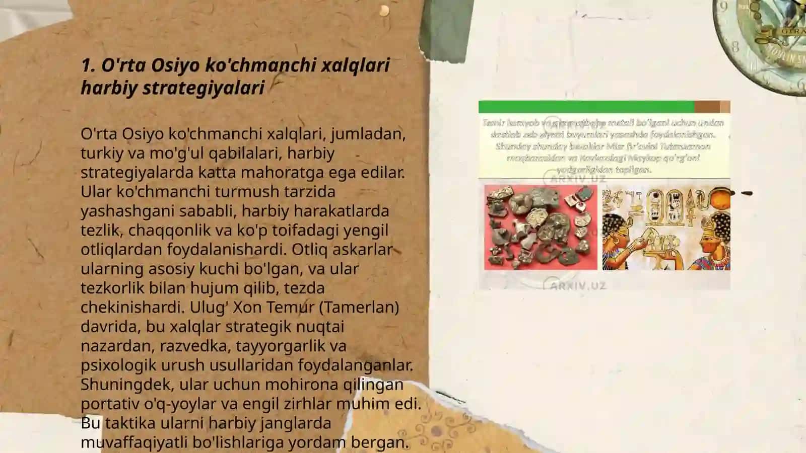 O'rta Osiyo ko'chmanchi xalqlari harbiy strategiyalari 3