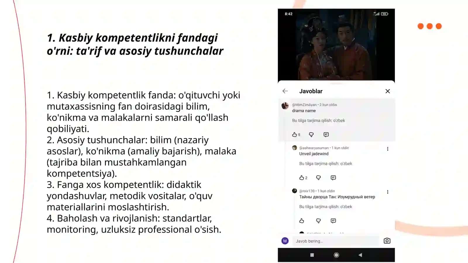 Kasbiy kampatentlikni fandagi o'rni 3