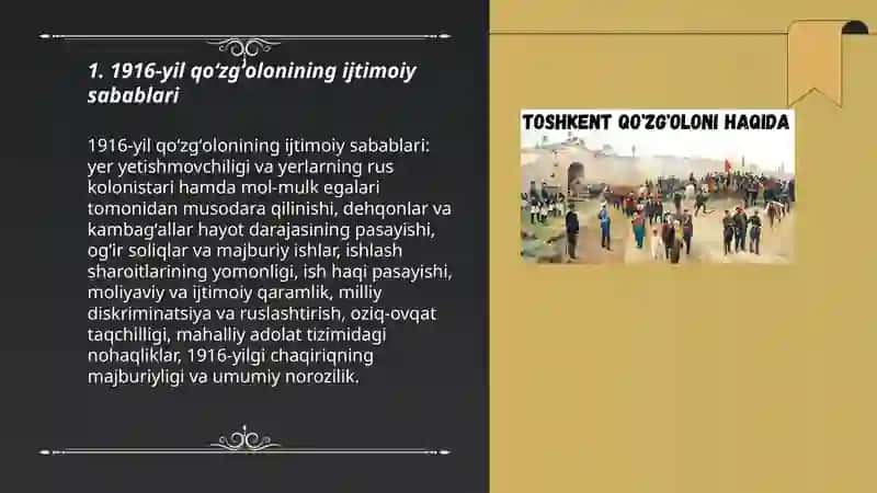 1916-yil qoʻzgʻoloni va uning sabablari 3