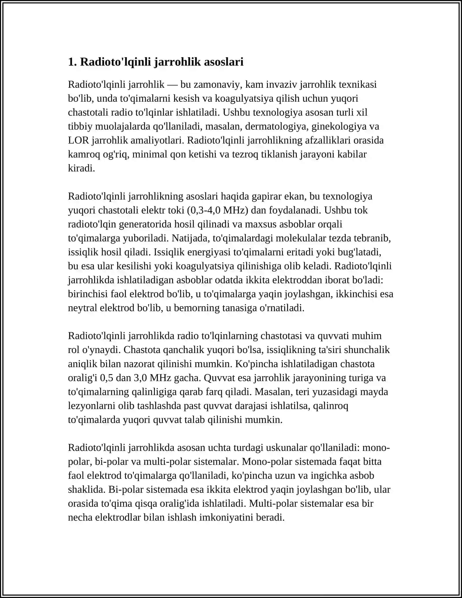 RADIOTO’LQINLI XIRURGIYA 3