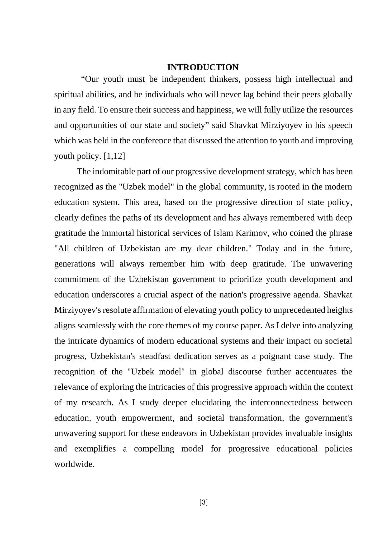 COURSE PAPER: FEATURES OF INDEPENDENT LEARNING IN DIFFERENT LEVELS (PRIMARY AND SECONDARY EDUCATION) 3