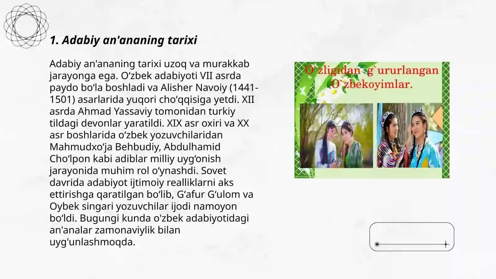 Adabiy an'ana va novatorlik tushunchasi 3