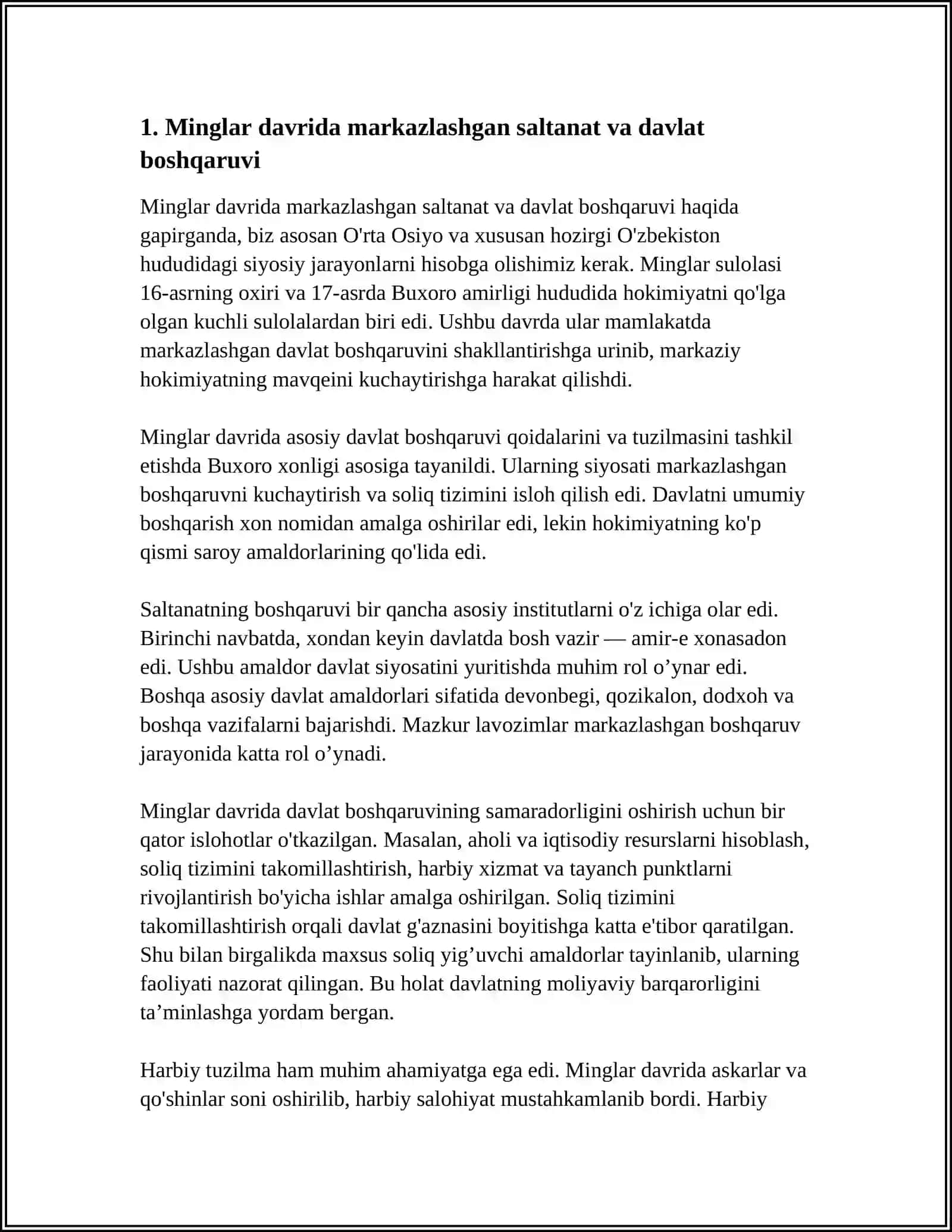 MINGLAR HUKIMRONLIGI DAVRIDA SIYOSAT 3