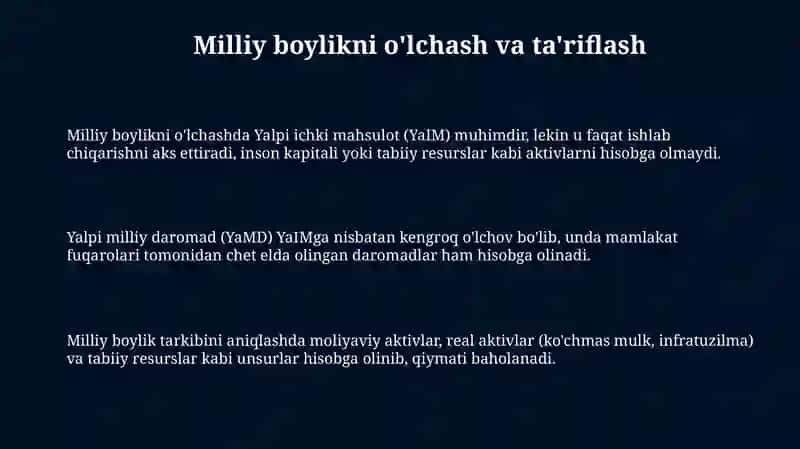 Milliy boylik statistikasi 3