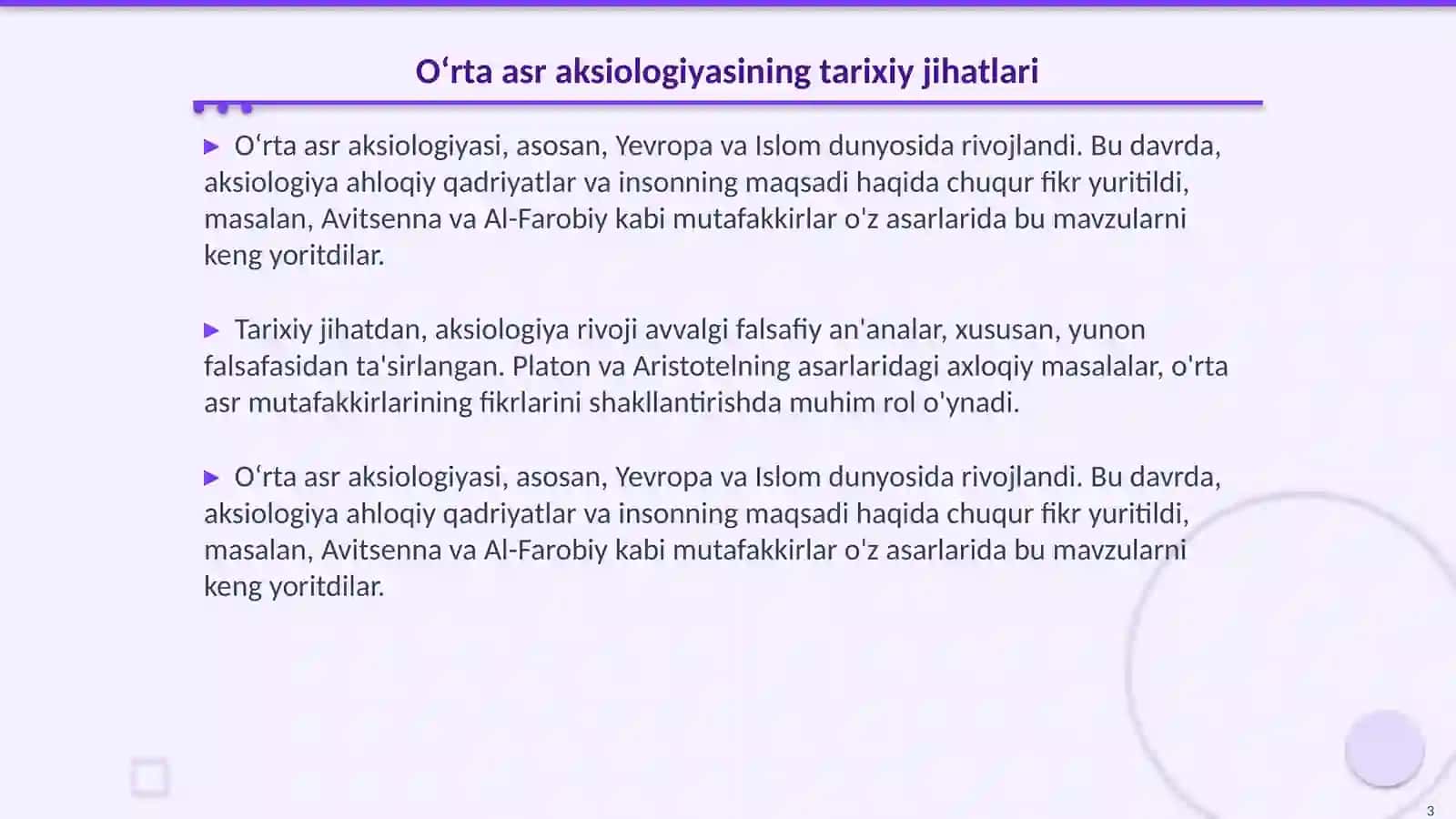 Oʻrta asr mutafakirlarining aksiologiya sohasiga oid qarashlari 3