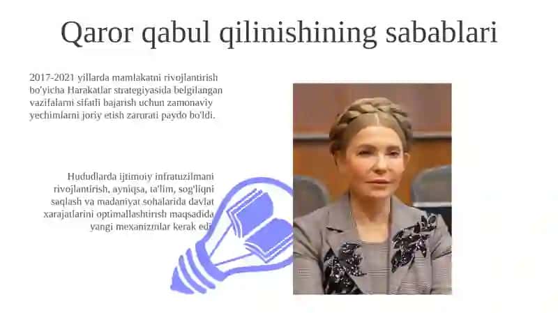 Qarorning qabul qilinish sabablari, maqsadlari va vazifalari 3