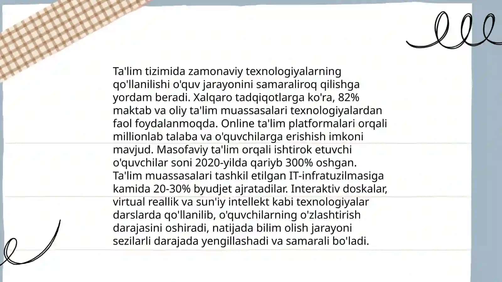 Ta'lim Tizimi va Texnologiyalar 3