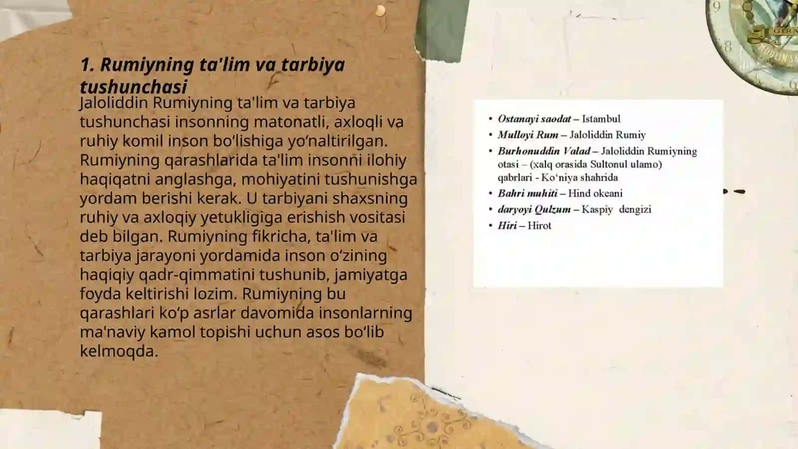 Rumiyning ta'lim va tarbiya tushunchasi 3