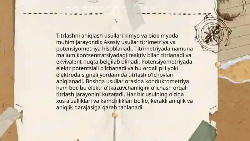 Titrlashni oksidlanish-qaytarilish usullari 3
