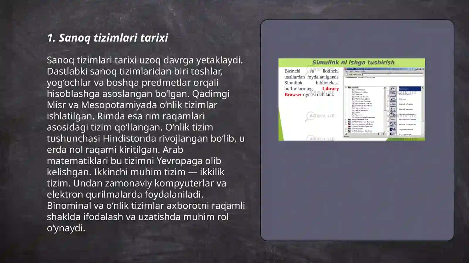 Sanoq sistemasiga oid taqdimot tayyorlash 3