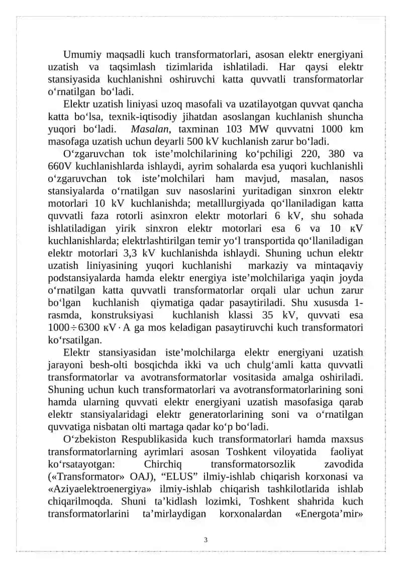 Elеktr mashinalari transformatorlar qismi bo‘yicha dasturlash loyihasi 3