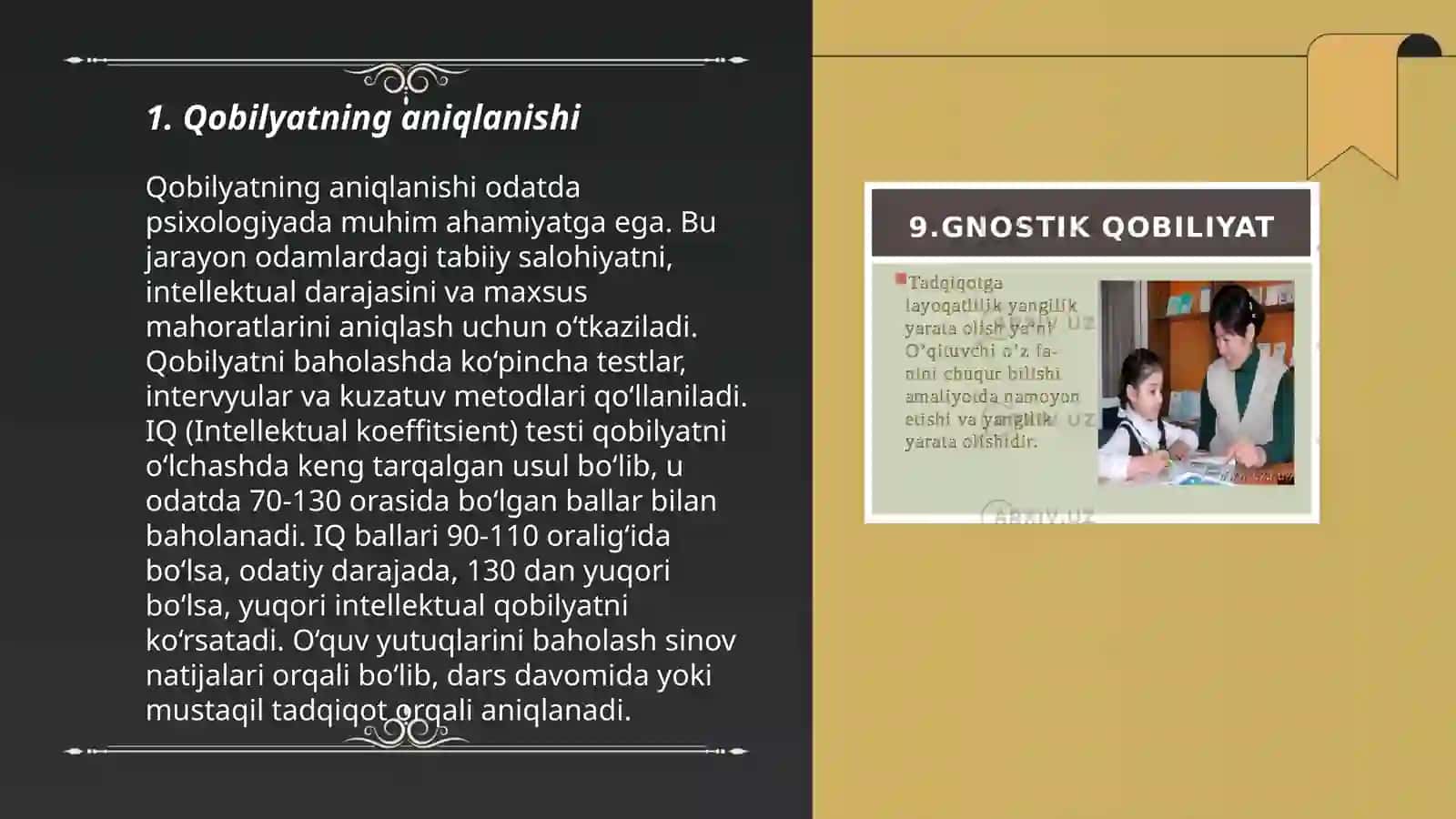 Qobilyat va uning rivojlanishi 3