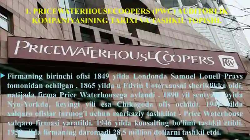 PRICEWATERHOUSECOOPERS (PWC) AUDITORLIK KOMPANIYASI 3