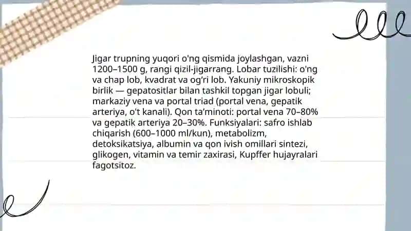 Jigar va òt qopi òt yòllari 3