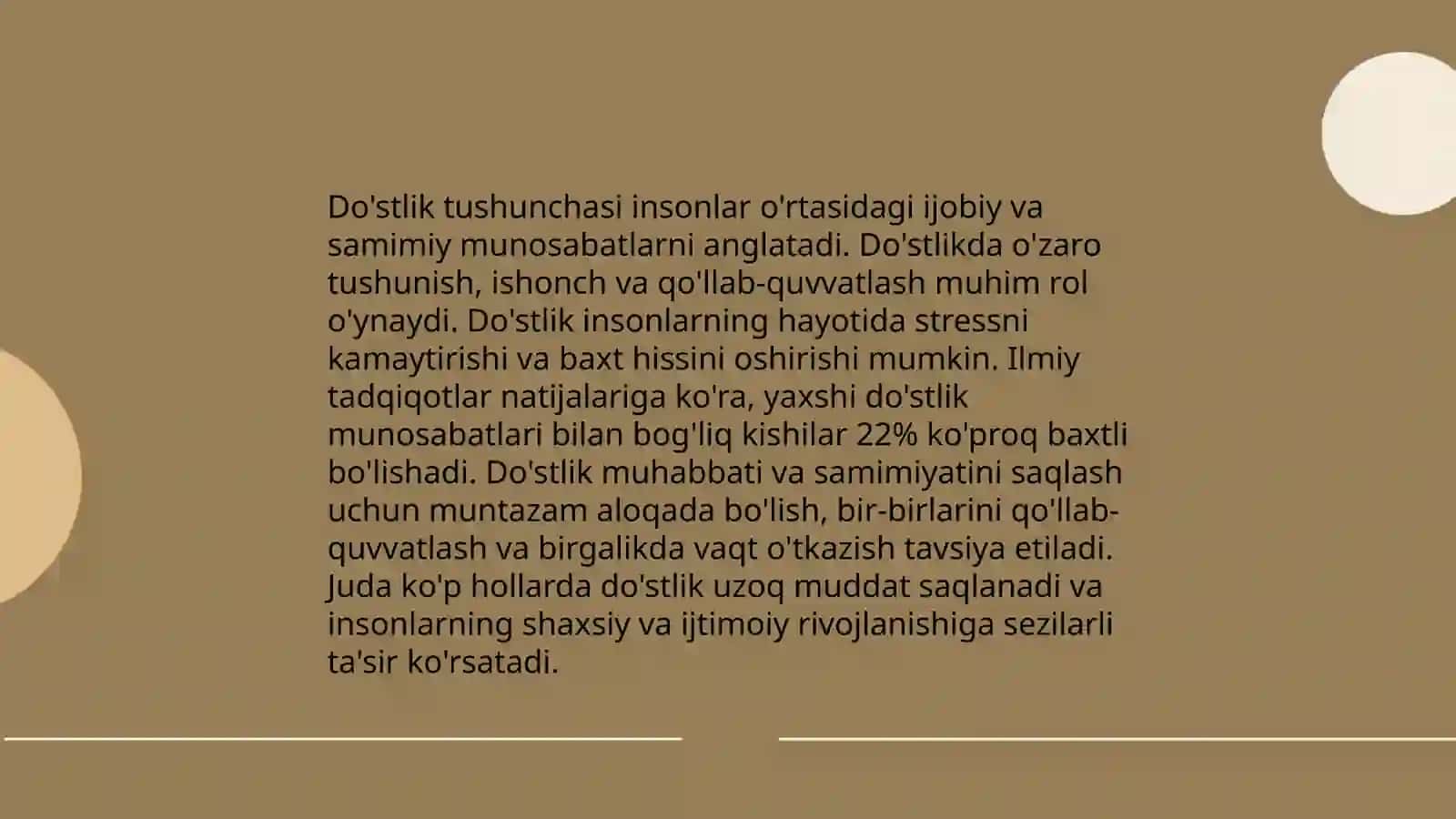 Do'stlik tushunchasi 3