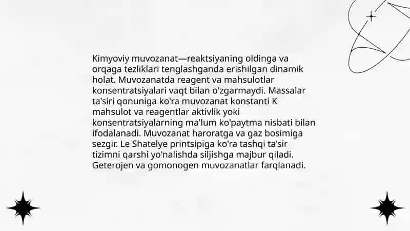 Kimyoviy va Adsorbsion Muvozanatlari 3