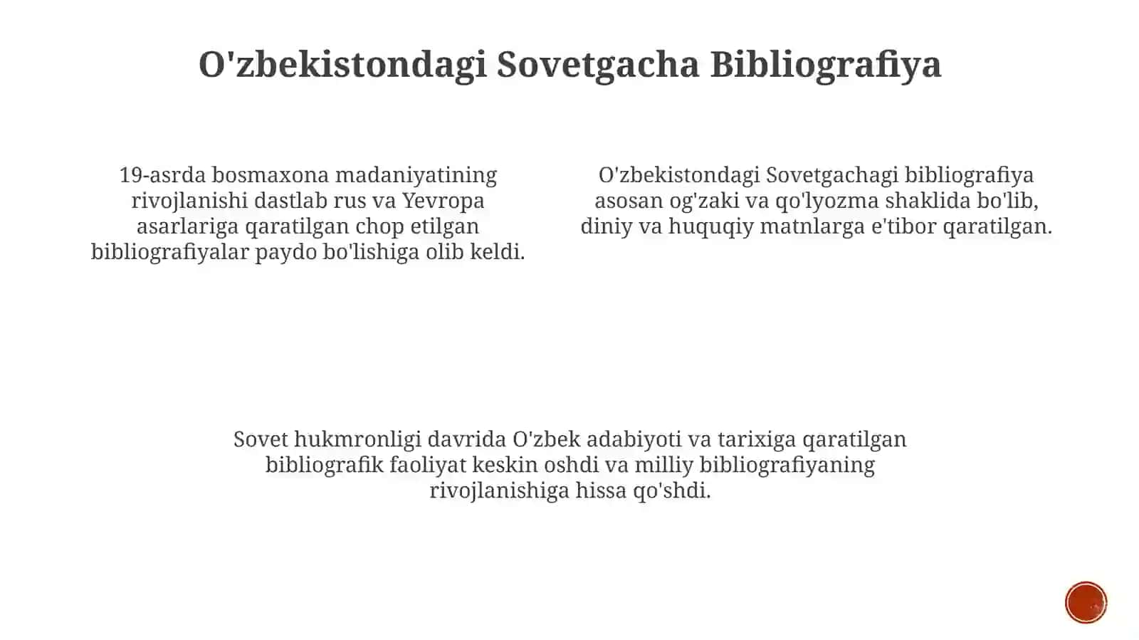 O'zbekistondagi Sovetgachagi bibliografiya 3