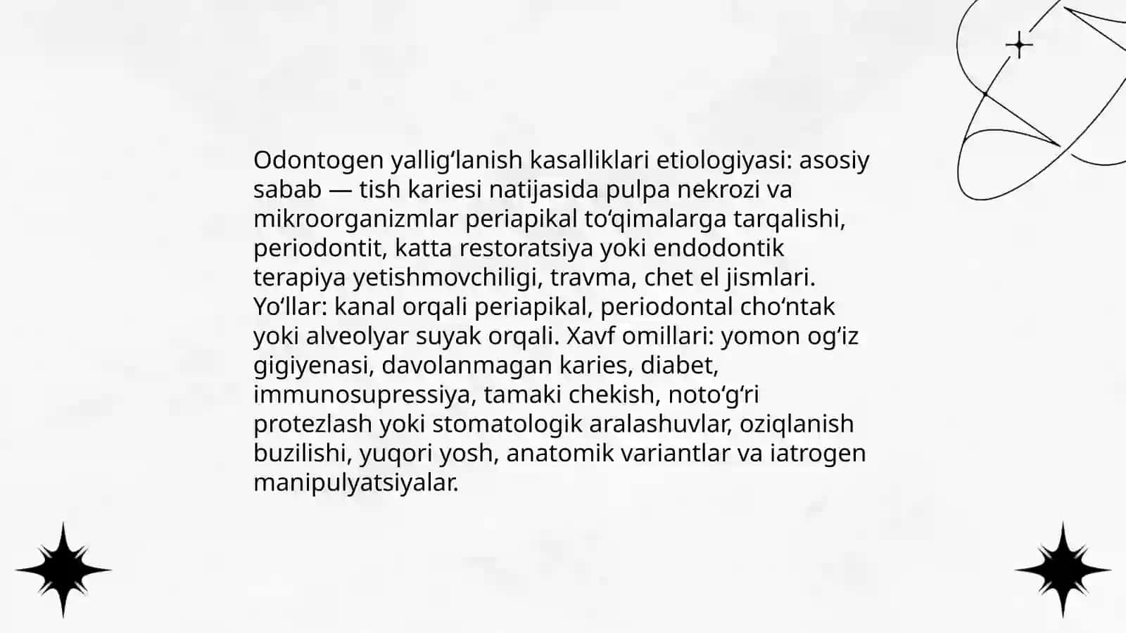 Odontogen yalliglanish kasalliklari 3
