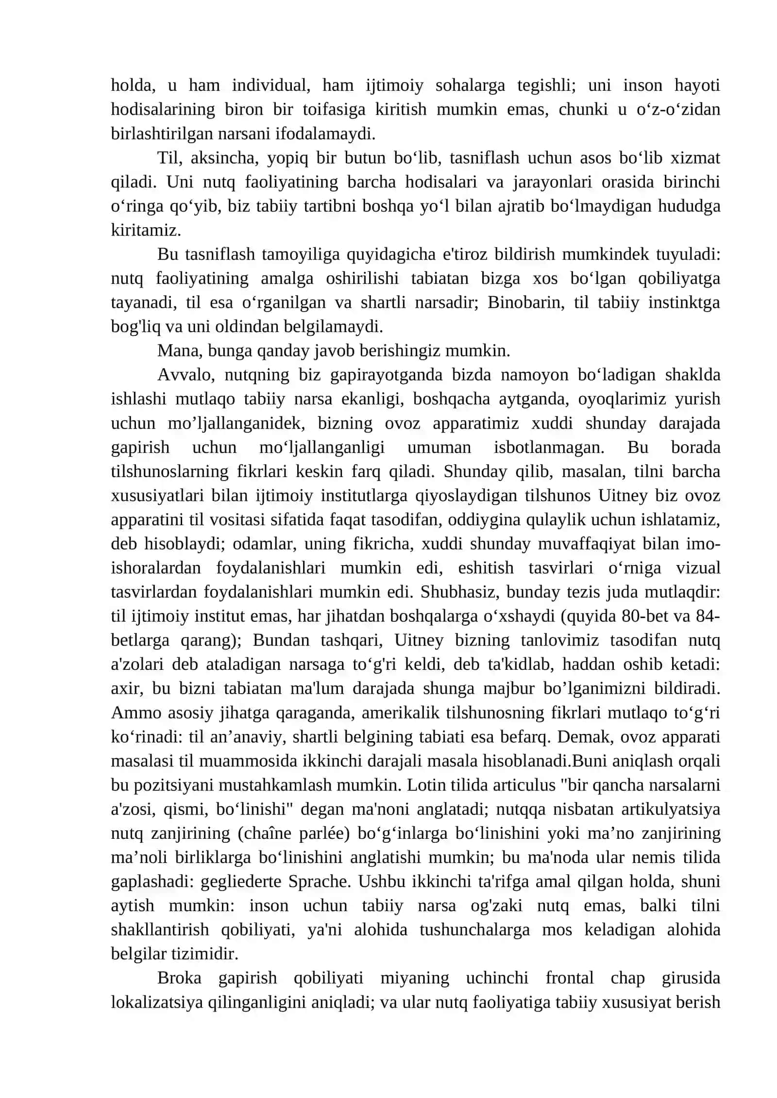 Umumiy lingvistika kursi kitobidan 3