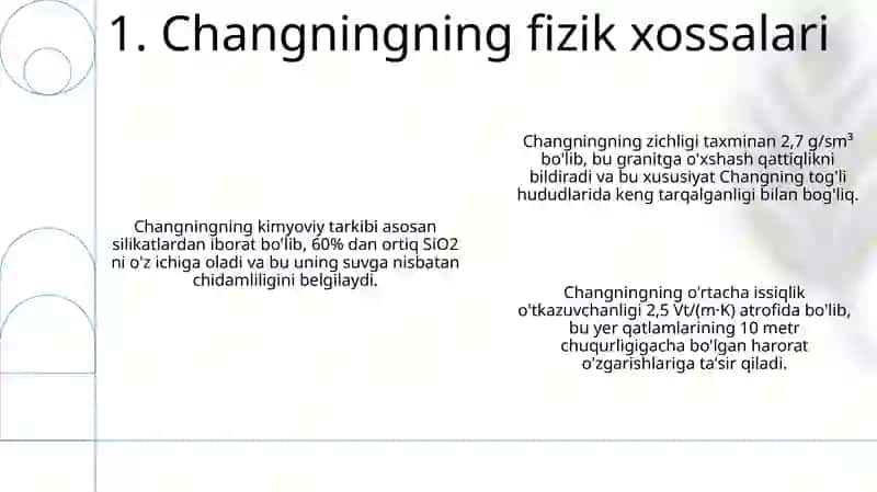 Changningning fizik va kimyoviy xususiyatlari 3