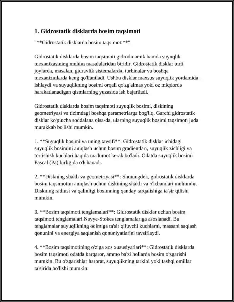 GIDROSTATIK DISKLAR 3