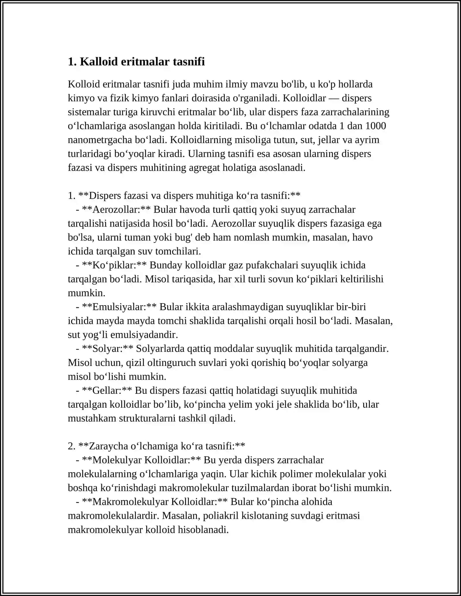 Kalloid eritmalar 3