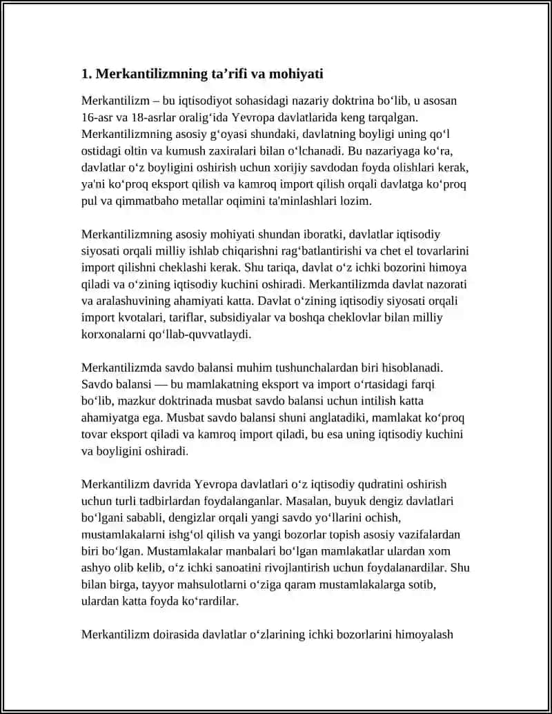MERKANTILIZM 3