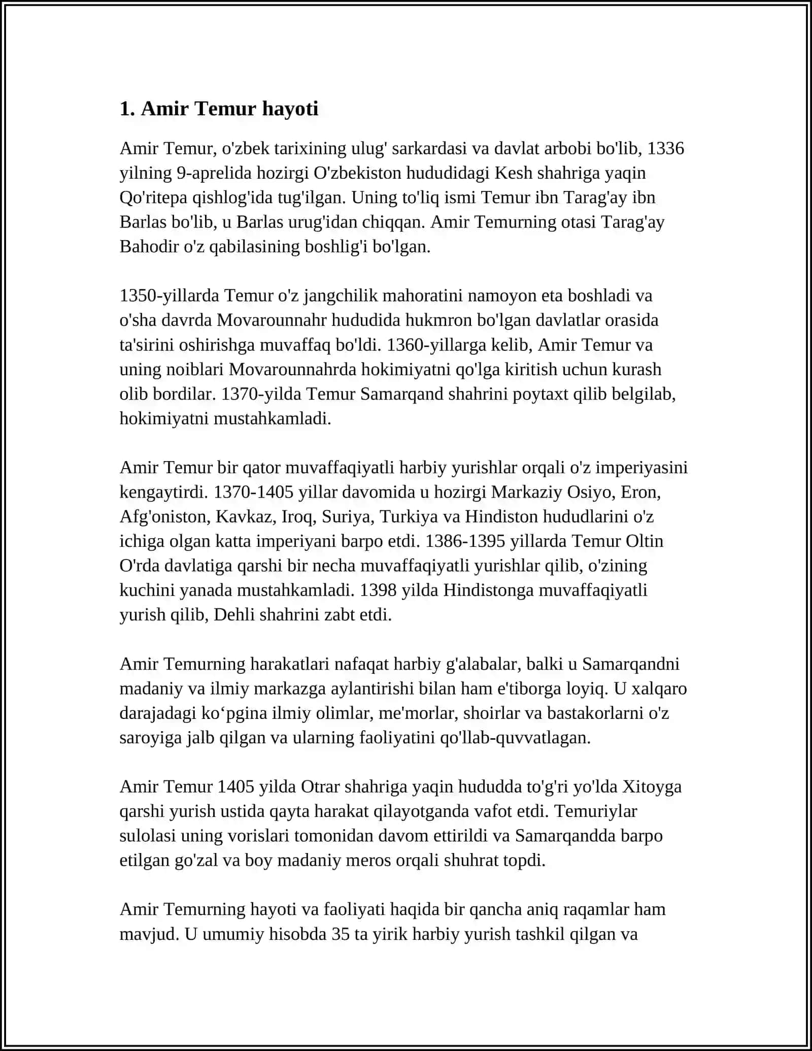 AMIR TEMUR - BUYUK DAVLAT ARBOBI 3