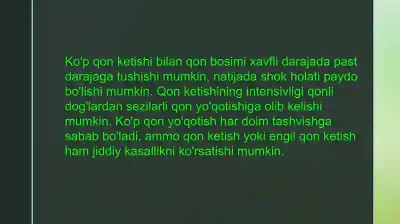 Homiladorlik 1 davriда қон кетишлар 3